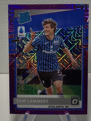 2020-21 Chronicles Soccer Sam Lammers Rated Rookie Purple Mojo Optic Atalanta