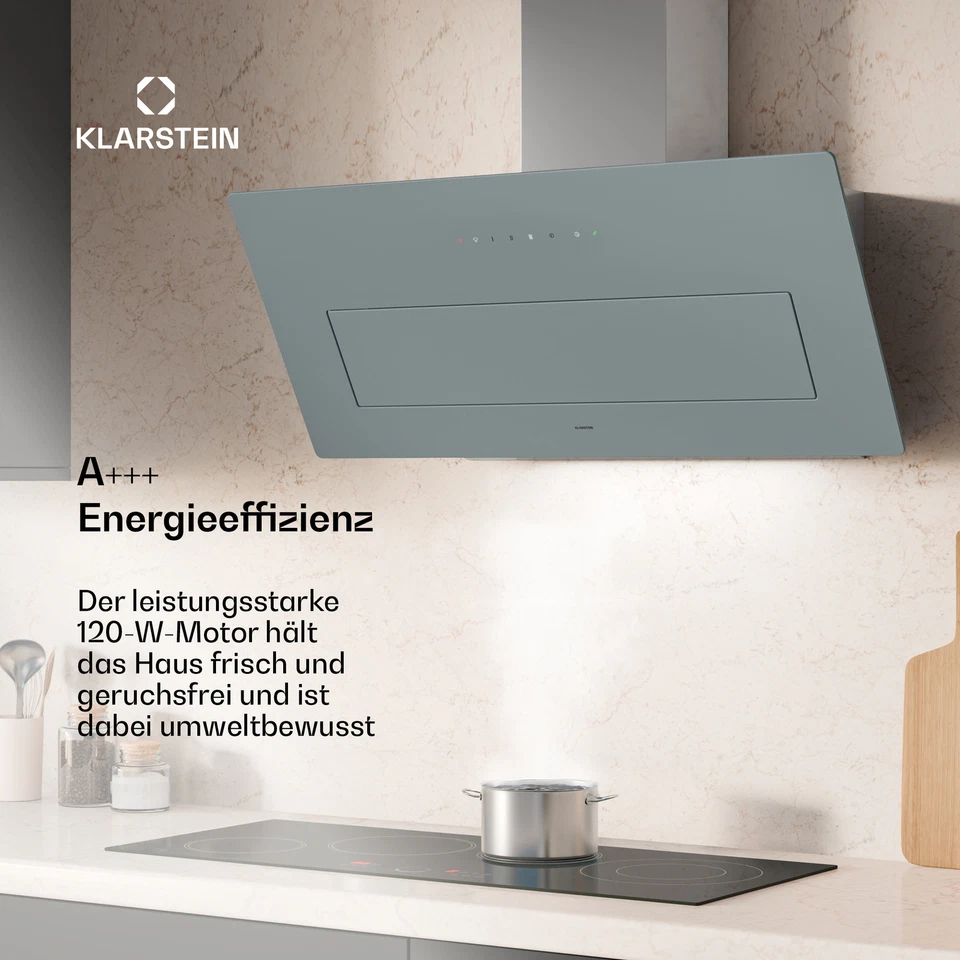 Dunstabzugshaube A+++ Wandhaube 717 m³/h Touch einstellbares LED-Licht 90 cm  - Bild 2 von 4