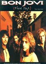 BON JOVI "THESE DAYS" PIANO/VOCAL/GUITAR MUSIC BOOK-BRAND NEW ON SALE RARE 