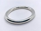 Tiffany & Co Sterling Silver 925 Round Tube Oval Bangle Bracelet Mexico