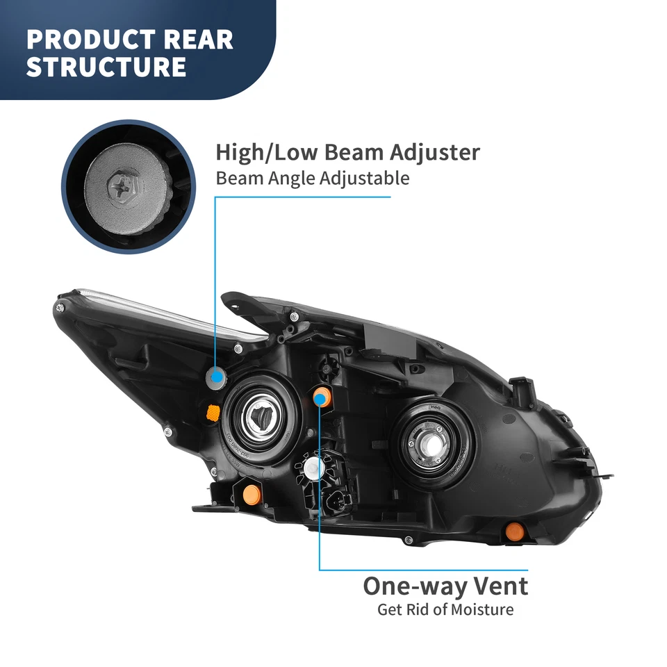 Juego de faros proyectores izquierda y derecha para Toyota Prius 2012-2015 10-15 Foto 4 de 4