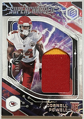 CORNELL POWELL RC /47 ROOKIE 2-color PATCH 2021 PANINI ELEMENTS SUPERCHARGED