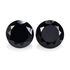 Natural Black Onyx round shape Faceted Cut Calibrated loose gemstone 3mm-20mm