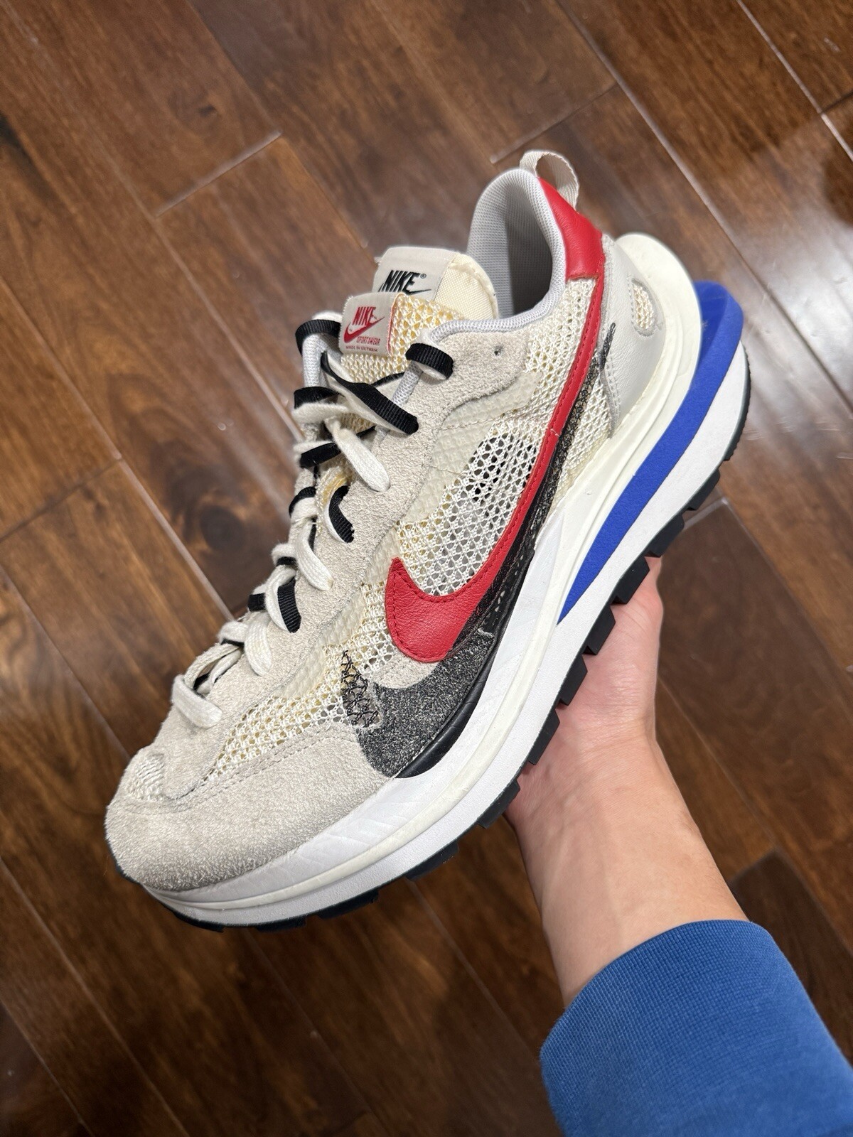 SACAI X NIKE Taglia 11 Nike sacai x VaporWaffle Sport Fucsia Gioco Royal Sail ✅SPEDIZIONE OGGI✅