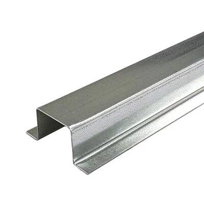 THE ALUMINIUM SHOP Top Hat Section Galvanised Steel Lining Facia Cladding 900mm Length 1mm Thick