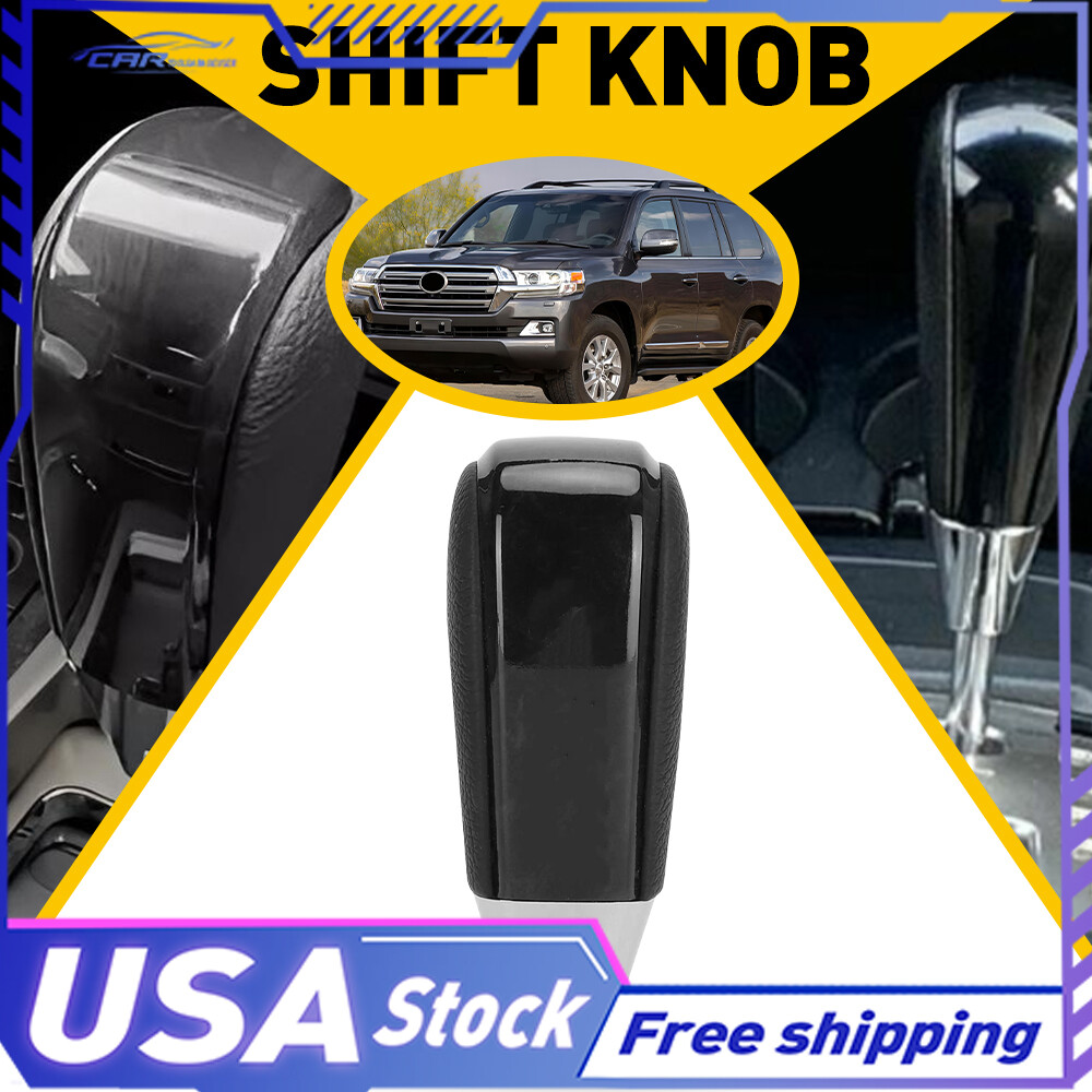 Piano Black Leather Gear Shifter Knob Handl For Lexus LX470 2003-07 LS400 95-00