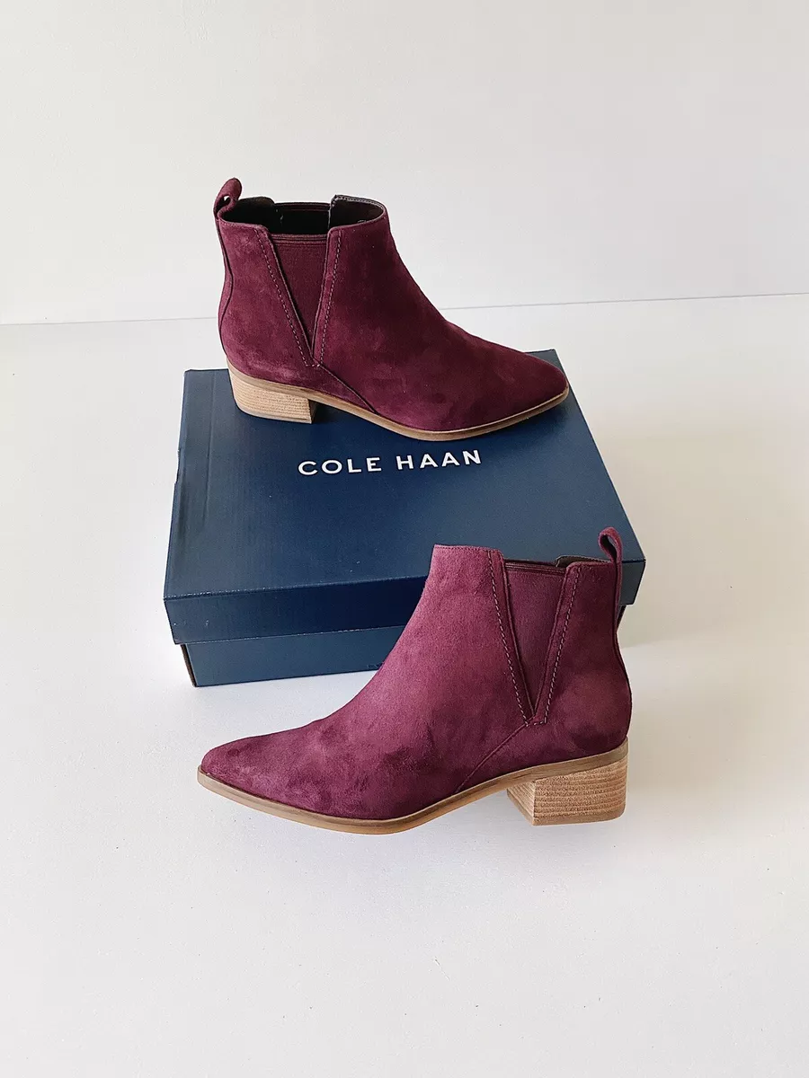 Cole haan marinne pointed toe chelsea bootie sales