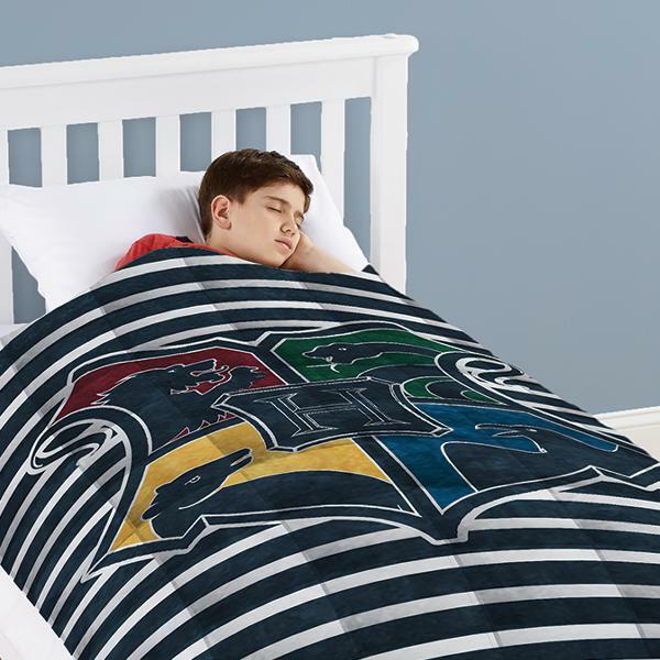 NEW Harry Potter Hidden School Soft Plush Throw Gift Blanket Hogwarts