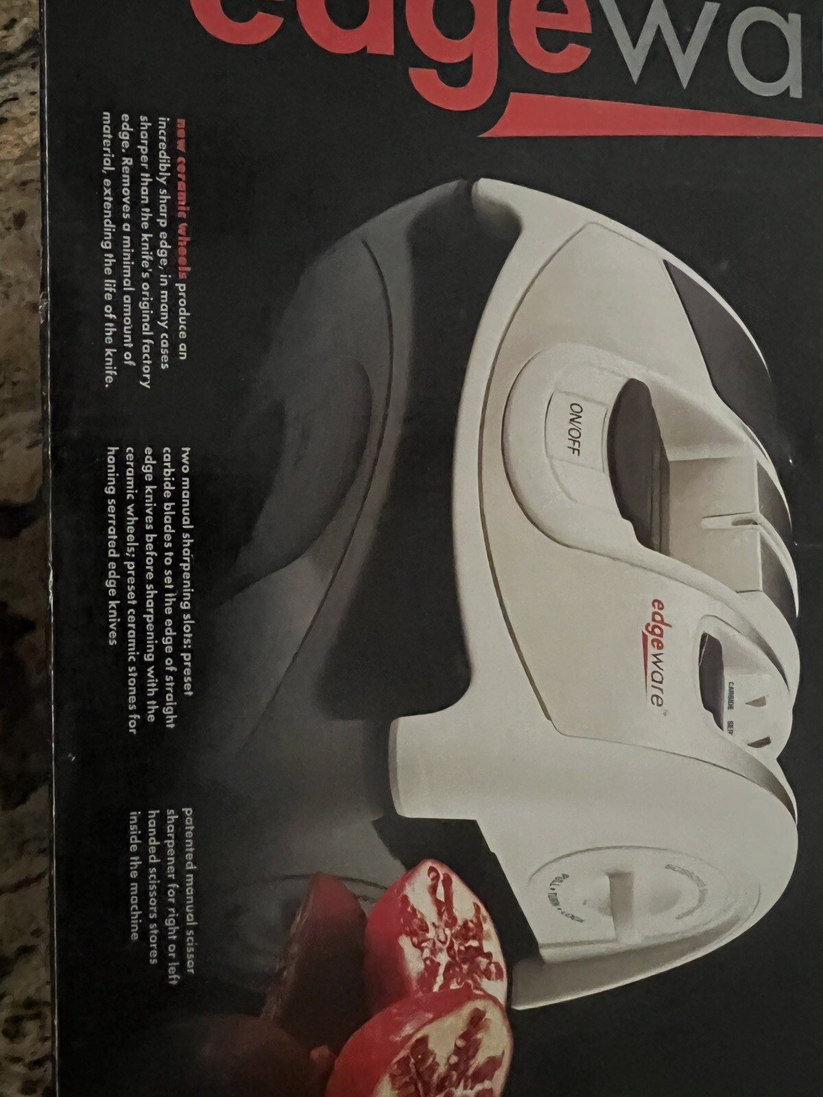 Smiths Edgeware Electric Ceramic Knife Scissors Sharpener Serrated