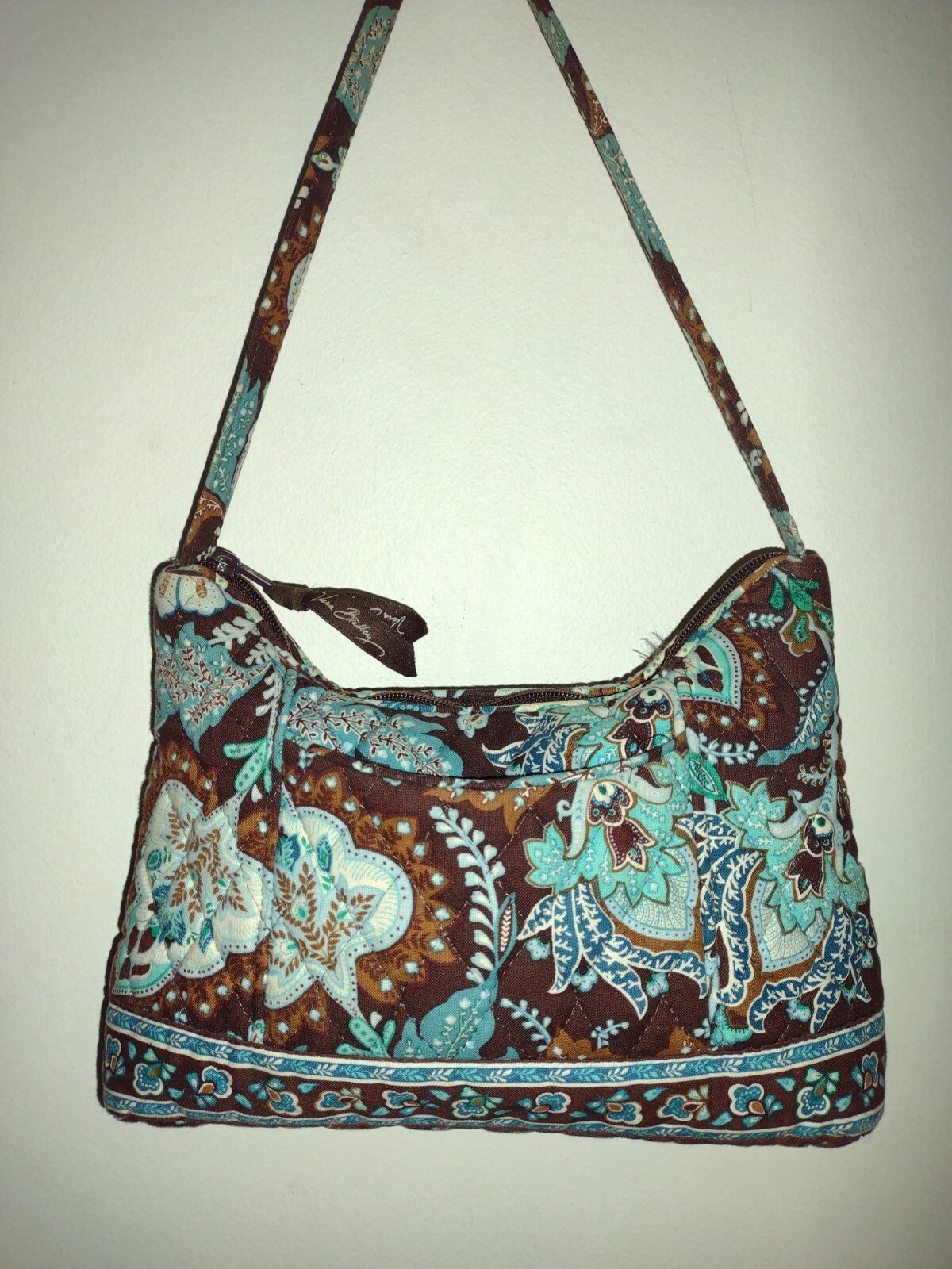 Java Blue - Vera Bradley Bucket Shoulder Purse Te… - image 1