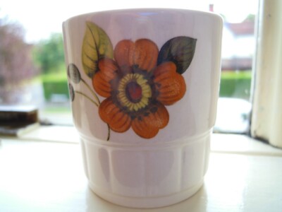 EINZELNER ***PALISSY***ROYAL WORCESTER GROUP ORANGE BLÜTEN BLUME EIERBECHER NEU&UNBENUTZT
