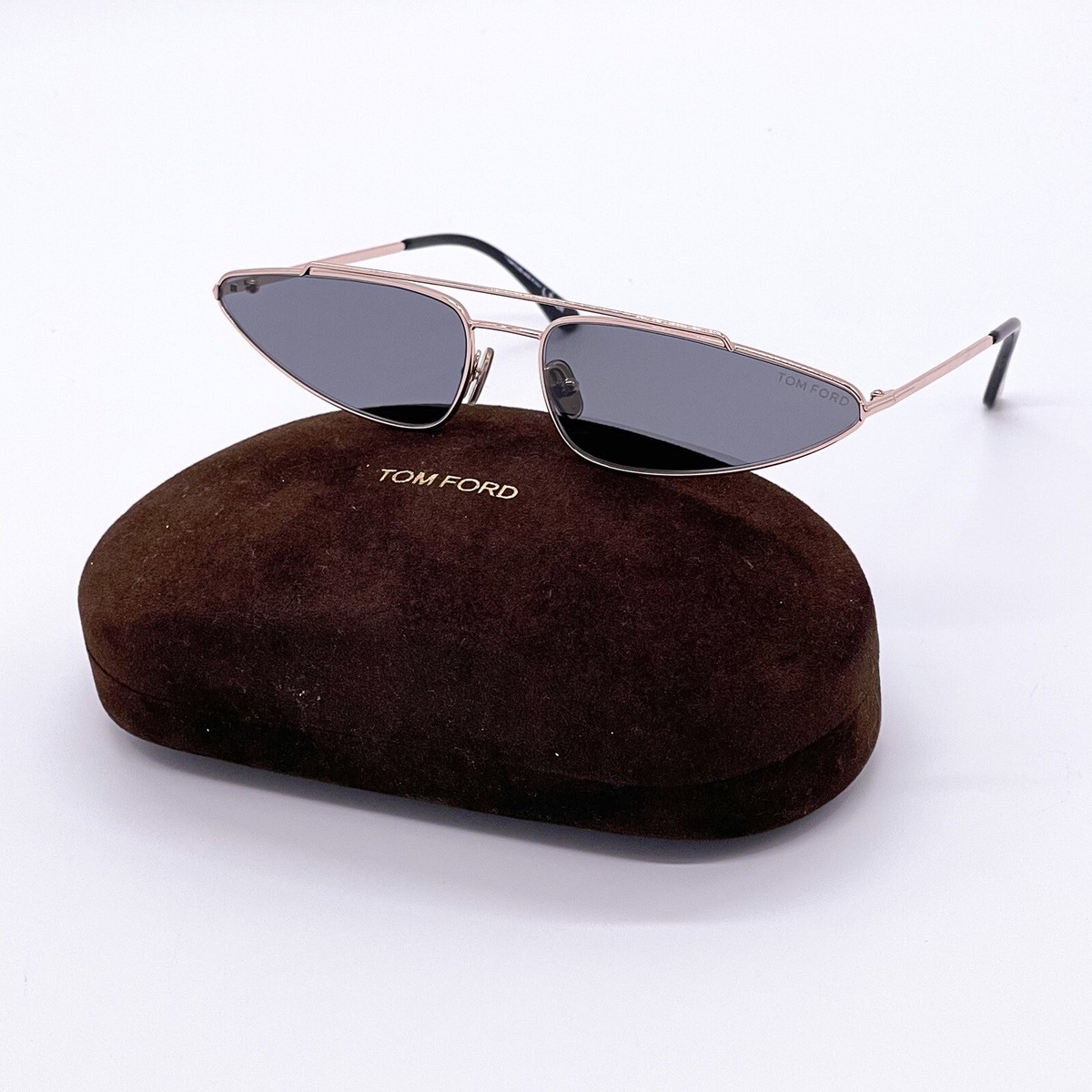 TOM FORD Cam TF979 28A Women\'s 65mm Cat Eye Sunglasses Rose Gold / Smoke - Italy Tom Ford Cat Eye Sunglasses Pink for Women for sale | eBay main image 4
