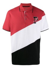 New Polo Ralph Lauren P-wing Strech Mesh Polo Shirt Red/Black/White L