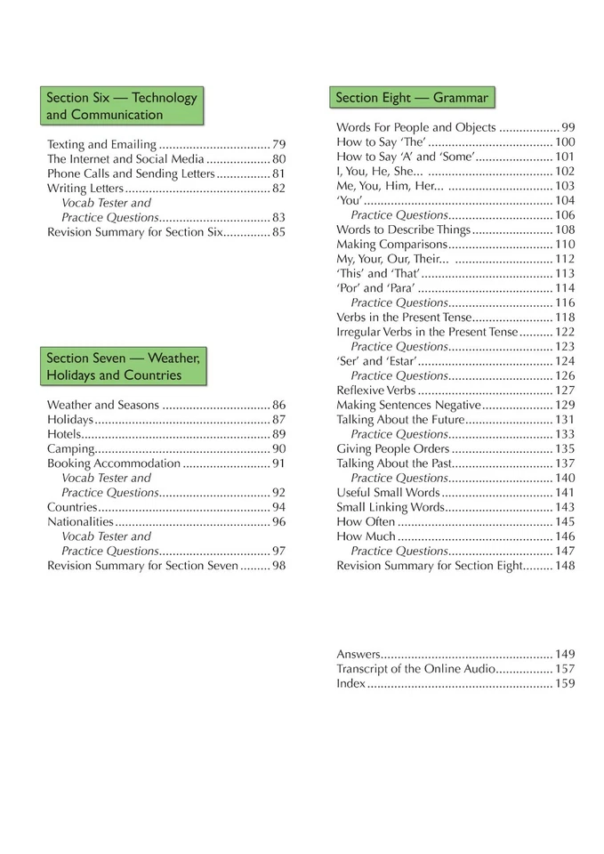 KS3 Years 7-9 Spanish Complete Revision and Practice with Answer CGP - Image 3 of 4