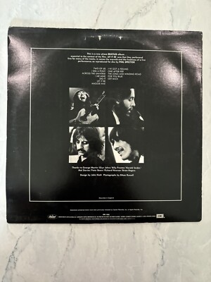 The Beatles Let It Be LP VG/VG Capitol Records SW-11922 Purple