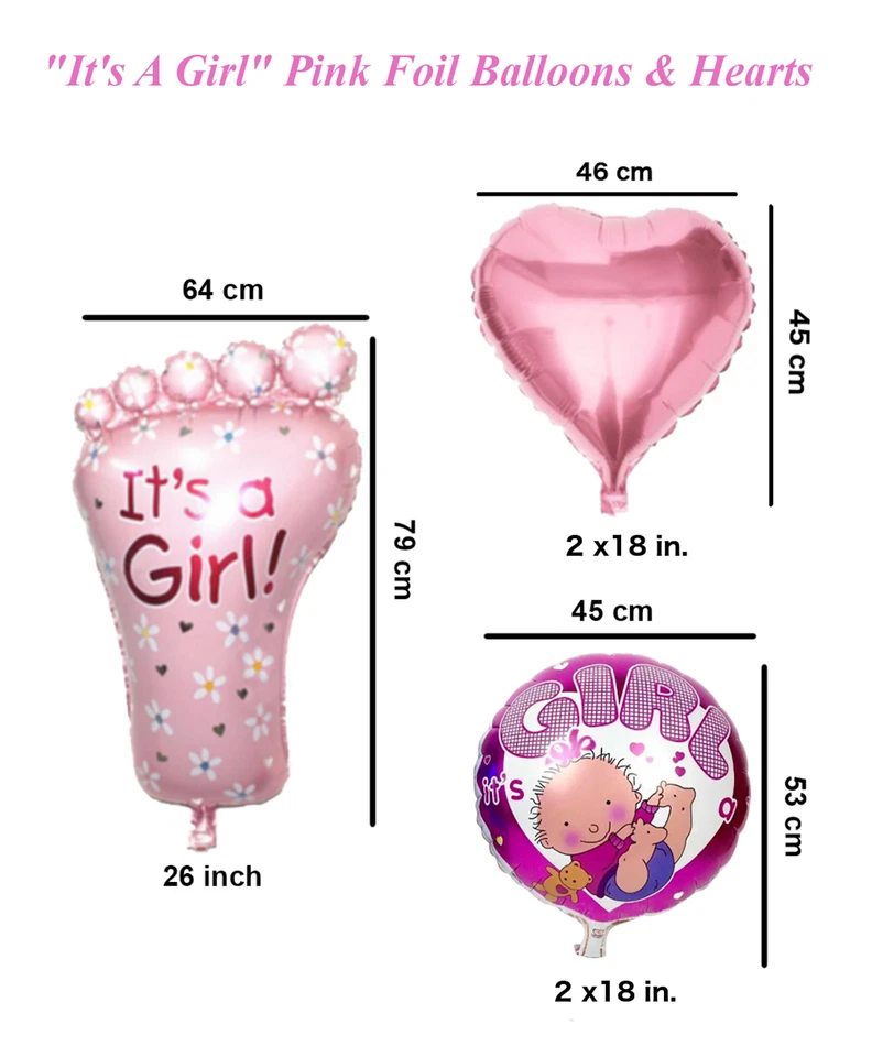 Complete Premium 31 PCS Baby Shower Decorations for Girls Pink Baby Shower Décor - Image 4 of 4