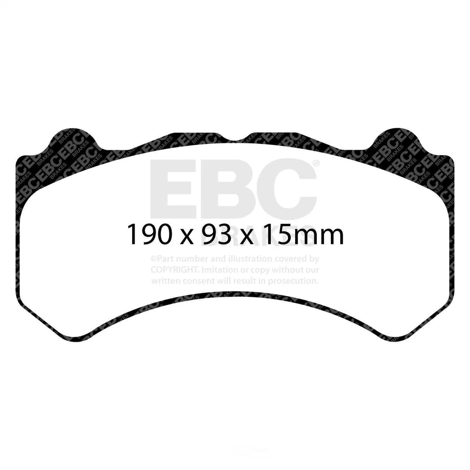 Juego de pastillas de freno de disco para Chevrolet Corvette 2016-2019 frenos EBC Foto 4 de 4