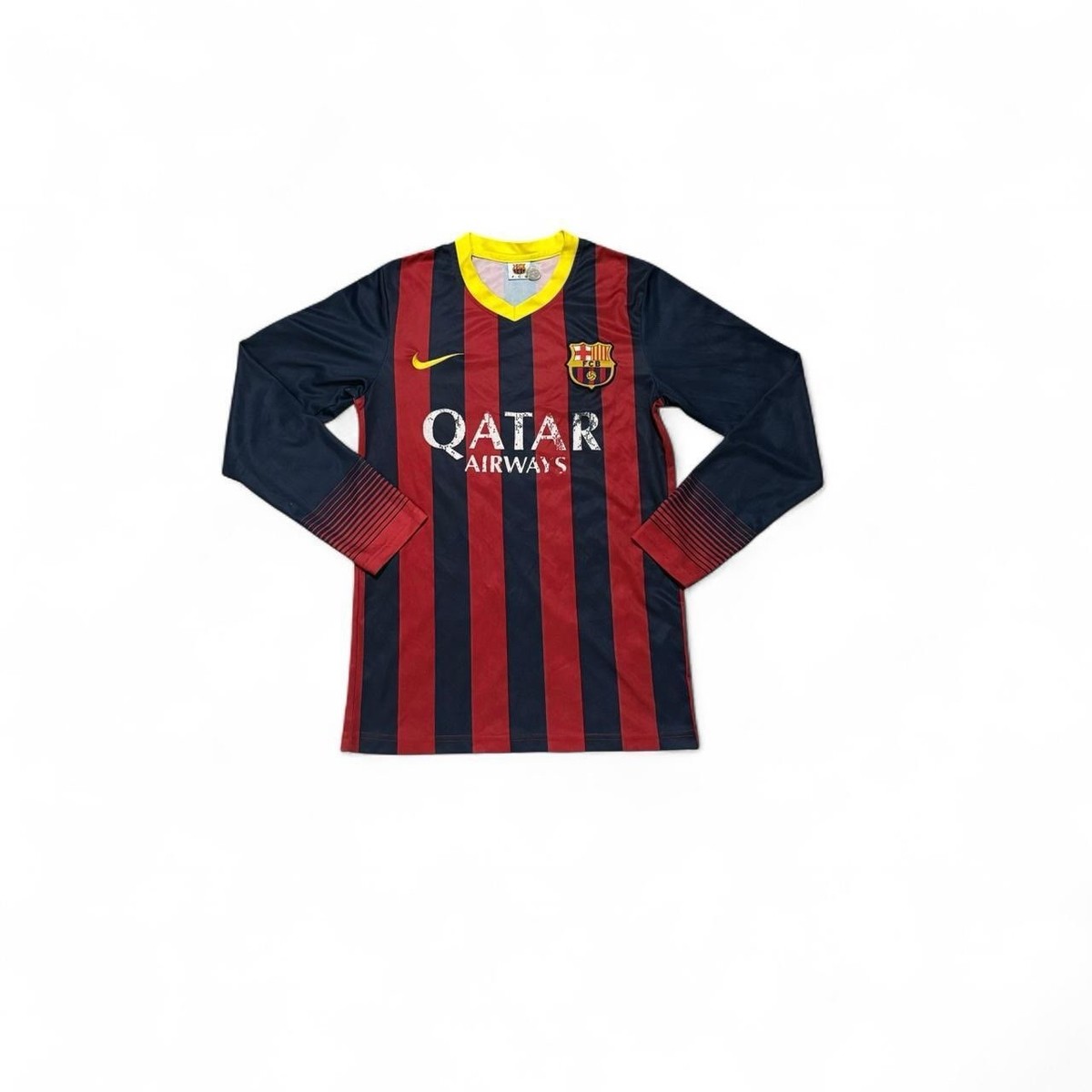 ま*ー様 FC Barcelona DRI-FIT Qatar Airways Nike FC Barcelona DRI-FIT Jersey M 2014/2015 Qatar Airways Unused