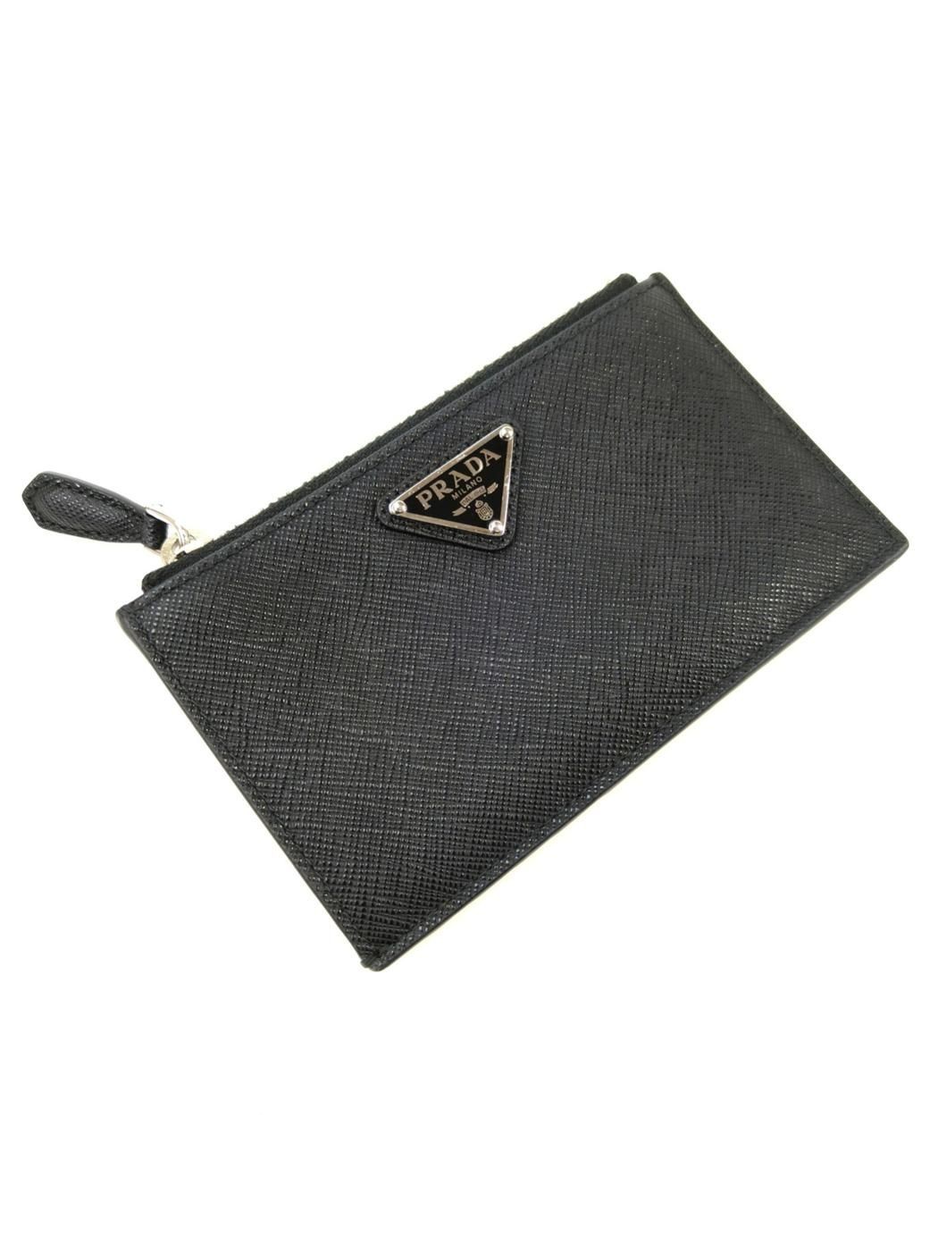 Prada Black Leather Card Case Mini Wallet 13.5cm x 8cm thumbnail 2