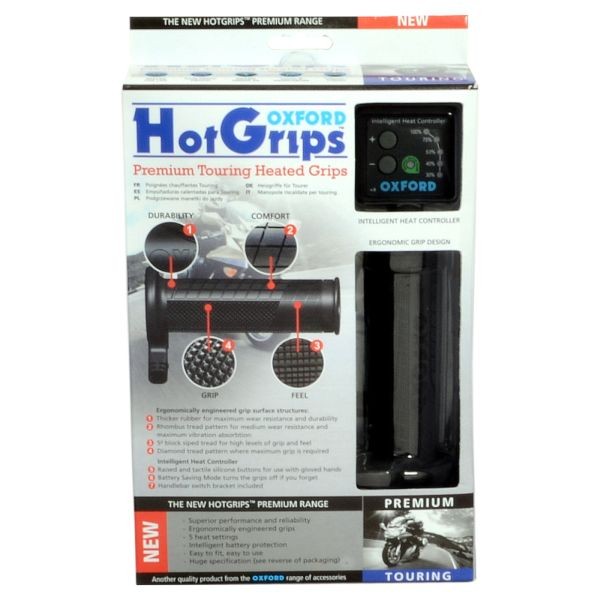 4x ✅Fits OXFORD OF691 Grips  handlebar diameter 22mm length 120mm Ro ⭐UK Seller⭐