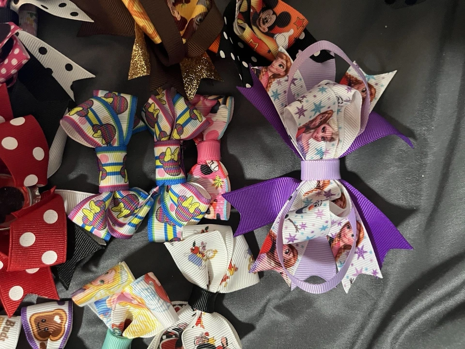 Lot Of 42 Hairbows Misc Sizes Disney, Harry Potter - Image 2 of 4