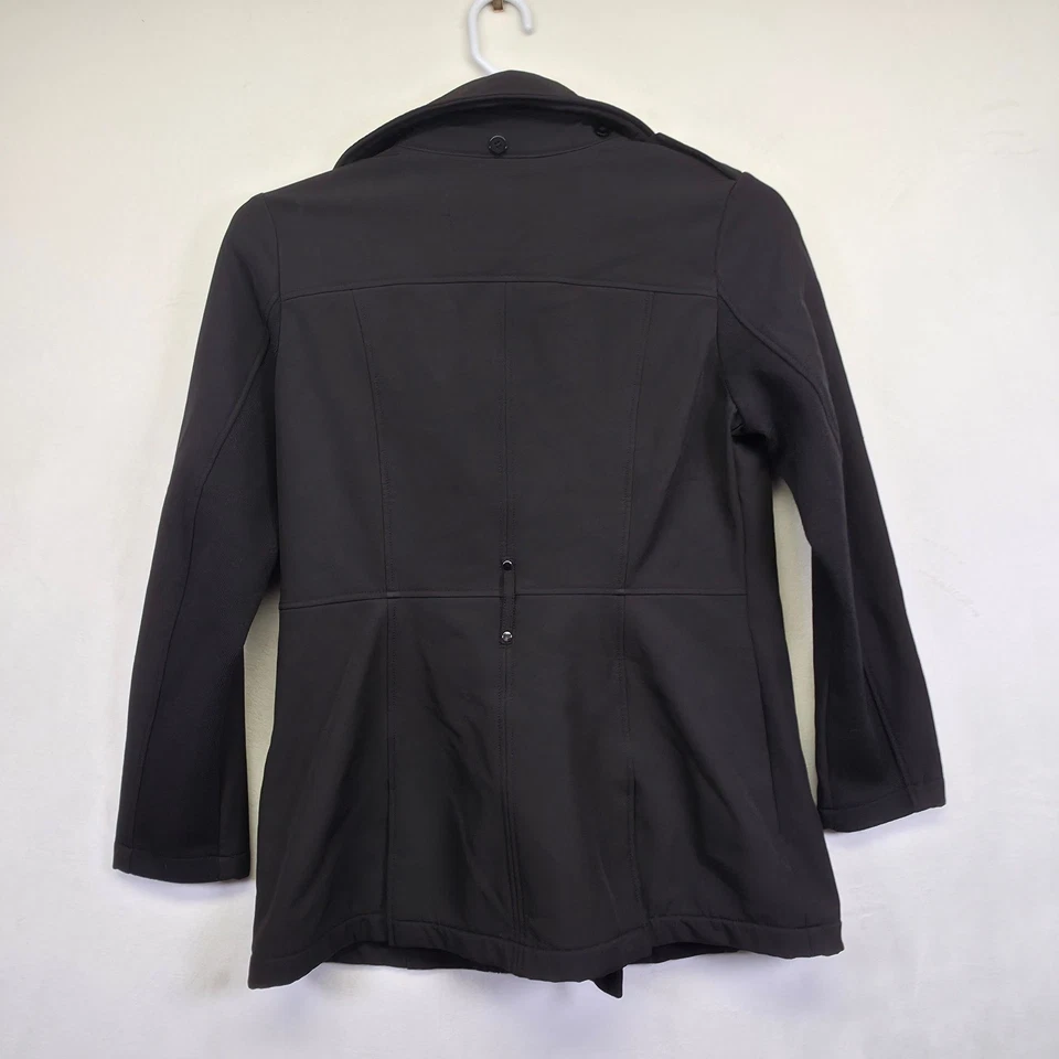 BCBGeneration Moto Jacket Womens M Black Asymmetric Structured Minimalist Sleek - Image 4 of 4