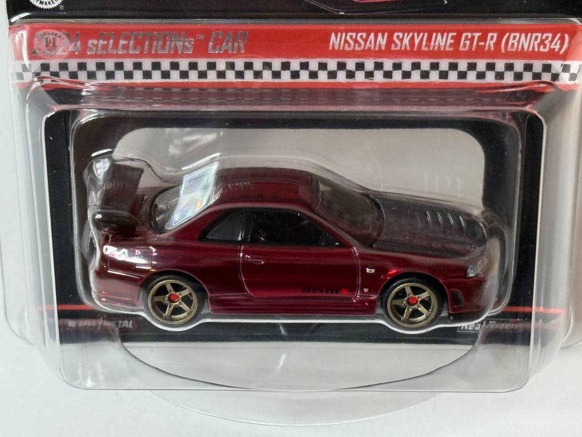 Hot Wheels Nissan Skyline GTR R34 BNR34 Red - RLC sELECTIONs Red