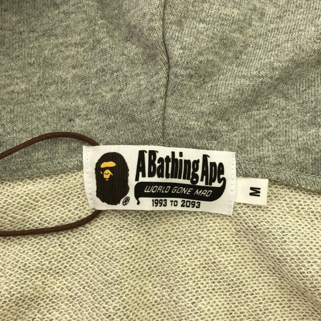 A BATHING APE (BAPE) Felpa con cappuccio e zip intera usata A Bathing Ape Bape M 1J25 115 001 grigio abasing 10
