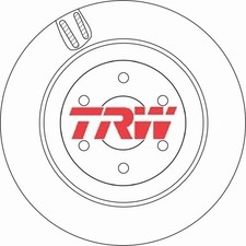 2x Bremsscheibe TRW DF6967 2 Bremsscheiben Hinterachse Hinten für Mercedes-Benz