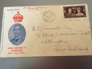 GB STAMPS RARE FIRST DAY COVER 1937 CORONATION RICHMOND