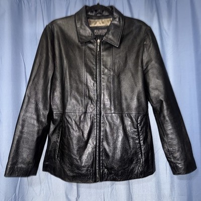 Vintage 1980s Wilsons Leather Pelle Studio Zip Up Leather Jacket Women s Size L