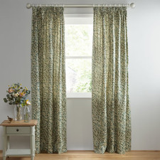 Morris & Co. Willow Bough Pair  Pleat Curtains, Green, W 228 x D 228 RRP£243