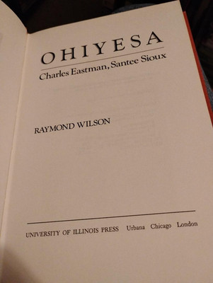 Ohiyesa Charles Eastman Santee Sioux Biography