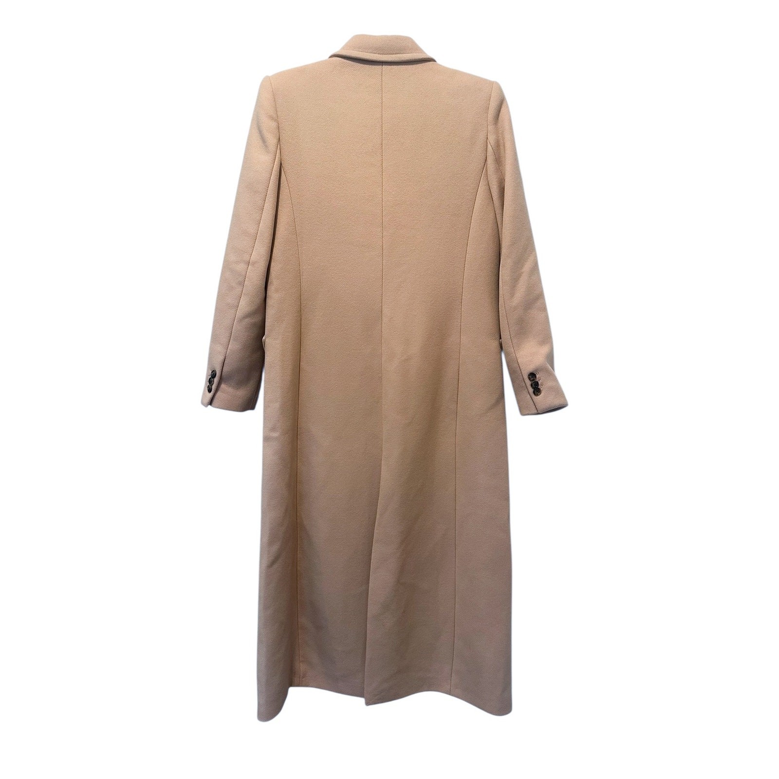 Mango Long Pink Wool Coat Size Medium FITS 2/4 image 8