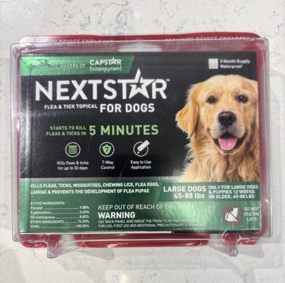 NEXTSTAR 60145 Flea and Tick Prevention for 45 to 88 lbs Dogs