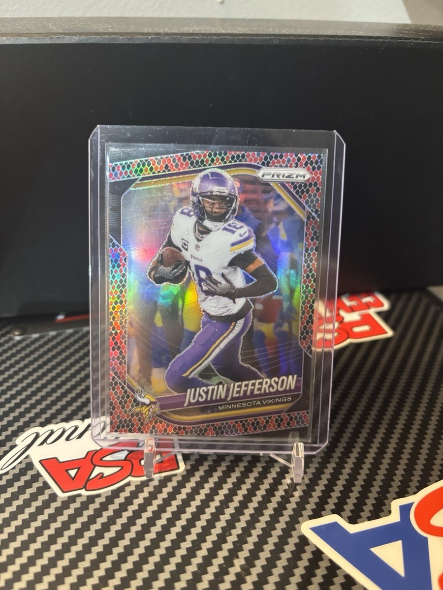 2025 Panini Prizm Justin Jefferson Snakeskin CASE HIT RARE Vikings