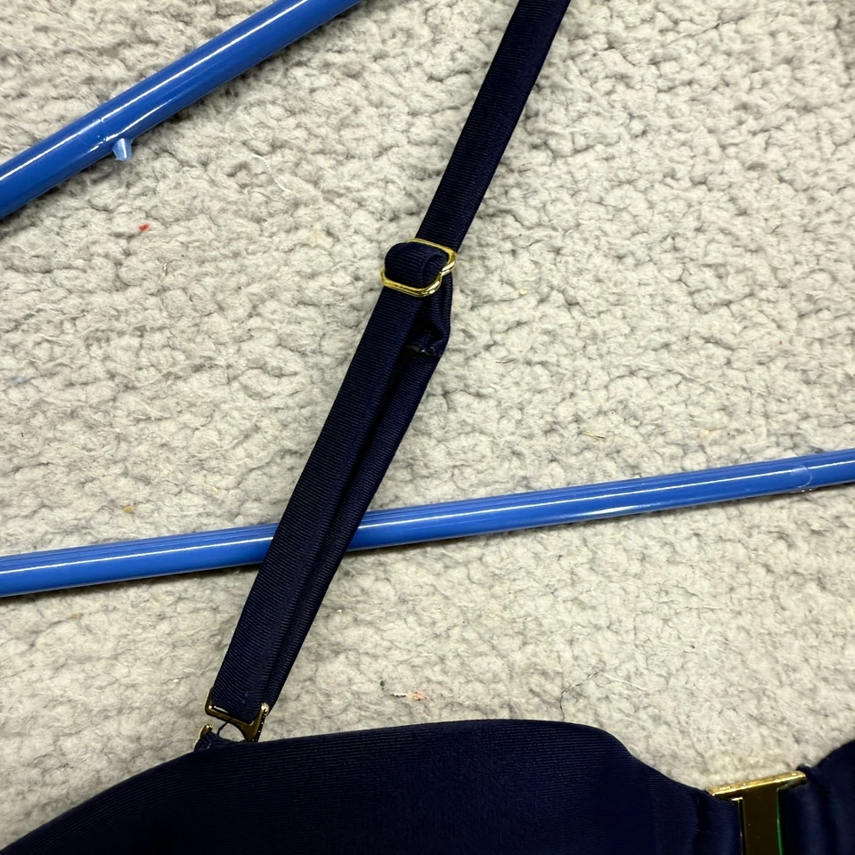 Traje de baño Shore Shapes azul talla 8 correa ajustable elástico acolchado de una pieza Foto 3 de 4