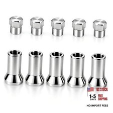 5 Sets TR414AC Chrome Valve Stem Caps Kit,Chrome Tire Valve Caps for Car Tire