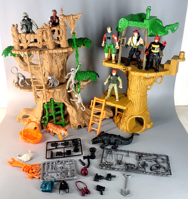 Unique Chap Mei Dino Valley Action Figure Treehouse & Accessories Playset lot
