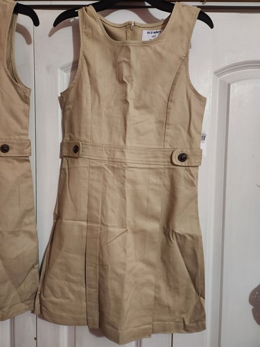 Lots of 2 NWT Girl's OLD NAVY Jumper School Uniform Pleated Dress, Sz. 10/12 - Picture 3 of 4