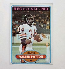 1980 Topps Set-Break #160 Walter Payton NFL Football All Pro Card Crisp Sharp