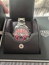 TAG Heuer FORMULA 1 43mm Quartz Chronograph Red Dial Watch