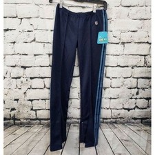 Vintage Paul Frank Womens Julius Athletic Pants, Stripes, Blue, Large
