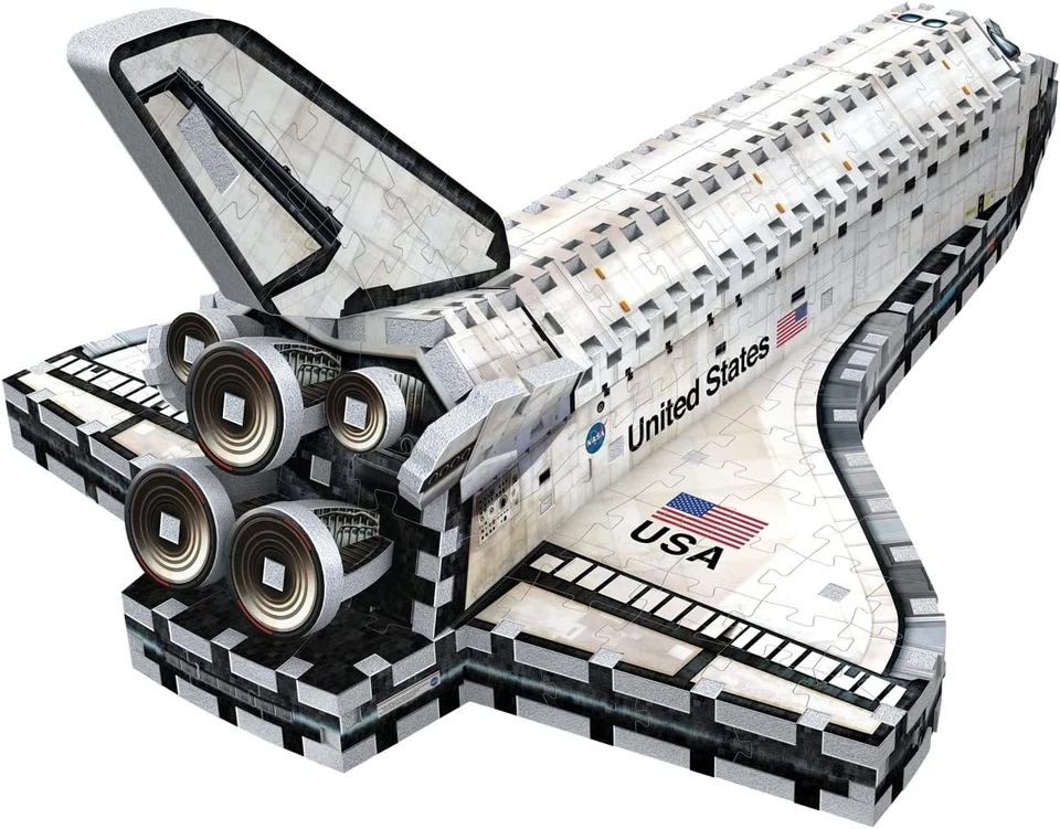 Wrebbit 3D Puzzle NASA Space Shuttle Orbiter Puzzle (435-Piece) - Photo 3/4