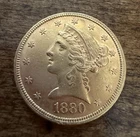 1880 Liberty Half Eagle — photo from another recent sale