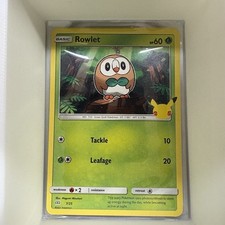 Pokemon - Rowlet 7/25 - McDonalds 25th Anniversary - Non Holo - Near Mint