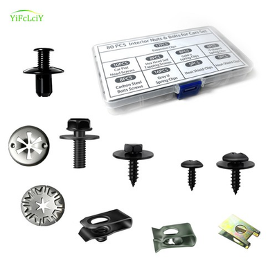 #ad #ad 80pcs For Ford Engine Splash Fastener Fender Liner Body Bolts U nut Clips $11.06