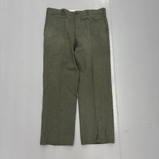 Vintage 60s Sears Green Sanforized Workwear Chinos 36x27 1960s True Vintage