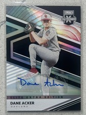 2020 Panini Elite Extra Edition - Dane Acker #134 Signatures (AU, RC)