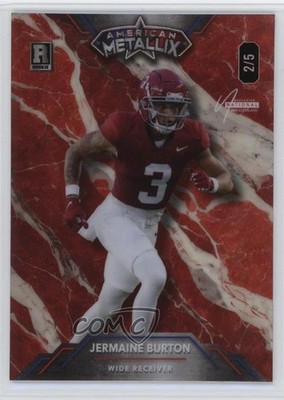 2023 Wild Card American Metallix Pro-Look Football 2/5 Jermaine Burton 1pi0